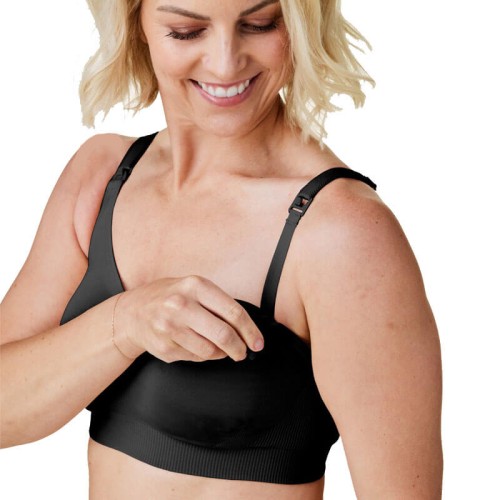 Biustonosz do karmienia Silk Seamless black Bravado