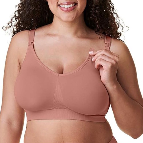 Biustonosz XL i XXL do karmienia Silk Seamless roseclay Bravado