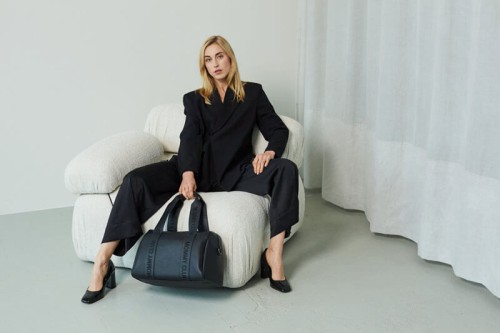 Torba do wózka Mommy Club Vegan leather black Childhome