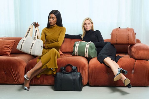 Torba do wózka Mommy Club Vegan leather black Childhome