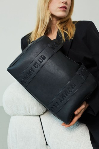 Torba do wózka Mommy Club Vegan leather black Childhome