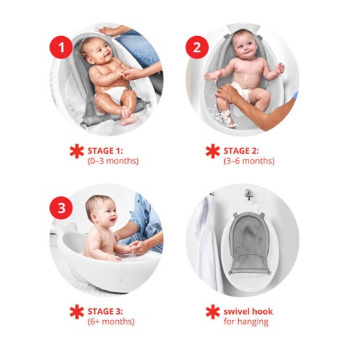 Wanienka wieloryb Moby Smart Sling white Skip Hop