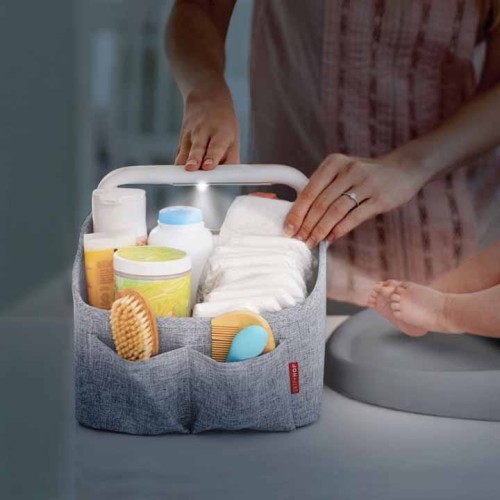 Organizer podróżny z lampką Heather Grey Skip Hop